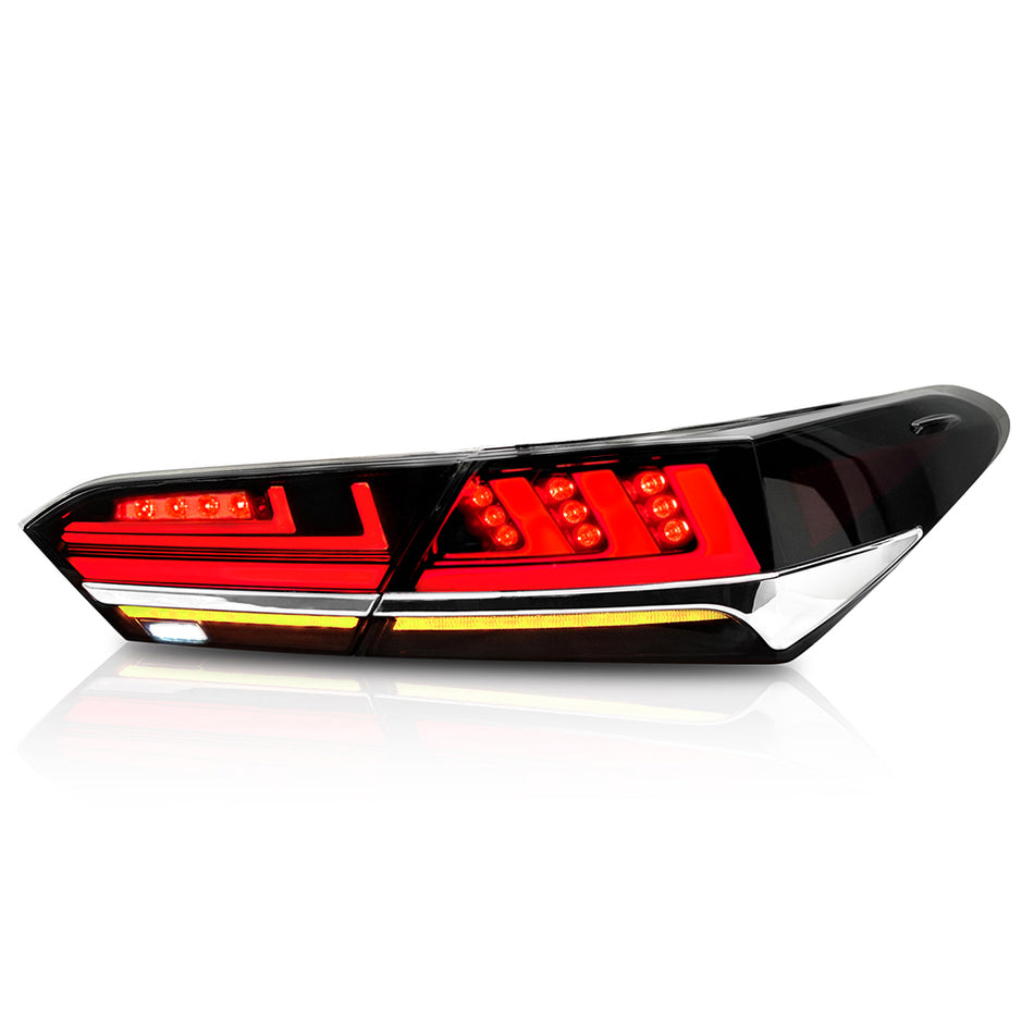 TT-ABC - For 2018-2022 Toyota Camry TailLights Assembly SE XSE LE Lexus Style(Smoked/Red/Clear)-Toyota-TT-ABC-TT-ABC
