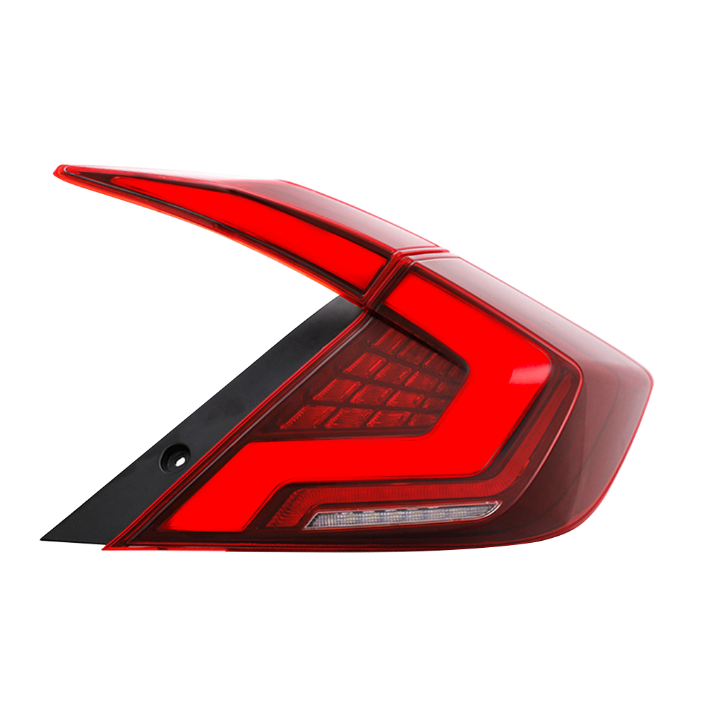TT-ABC - LED Tail Lights for Honda Civic 10Th Gen 2016-2021 DRL Start Up Animation Rear Lamp Assembly (Smoked/Red)-Honda-TT-ABC-61.5*35.5*33 cm-Red-TT-ABC
