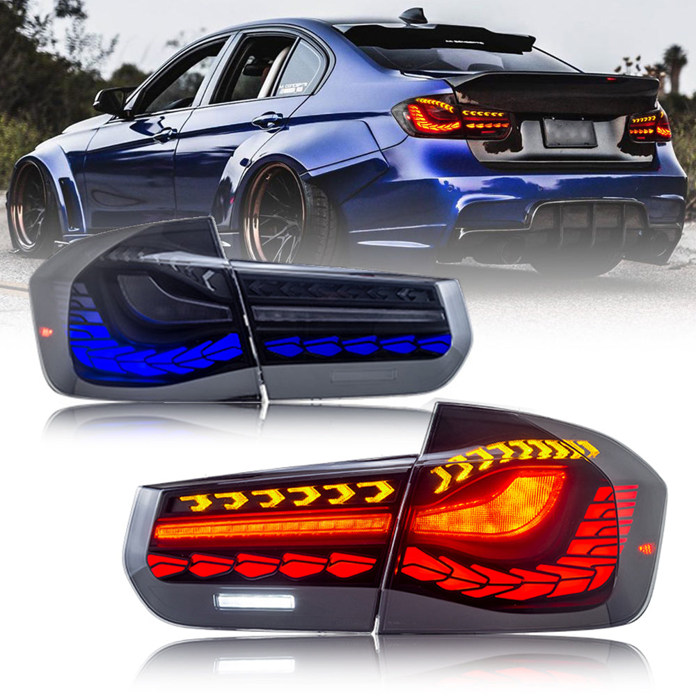 TT-ABC - LED Tail Lights For BMW 3-Series F30 F35 F80 M3 2013-2019 with Sequential Indicator-BMW-TT-ABC-59*44.5*19-New Pattern-TT-ABC
