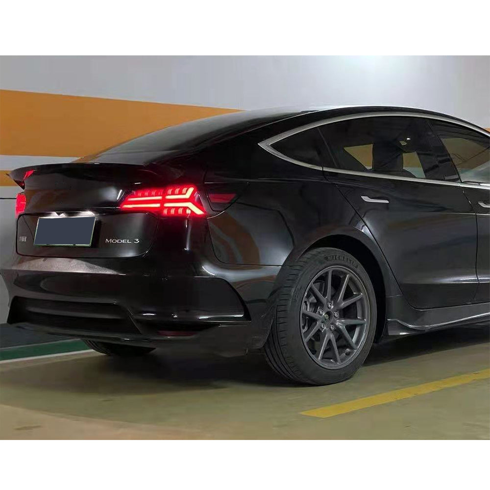 TT-ABC - LED Tail Lights For Tesla Model 3 Model Y 2017-2022 Eagle Rear Lamps-Tesla-TT-ABC-57*34*26-Smoked-TT-ABC