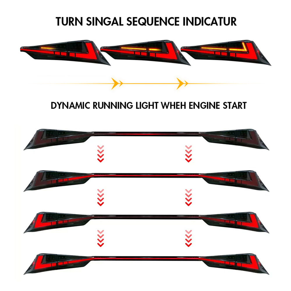 TT-ABC - LED Tail Light For 2014-2020 Lexus IS250 IS300 IS350 IS500 isf 200t Tail lights-Lexus-TT-ABC-TT-ABC