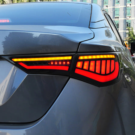 TT-ABC - LED Tail Light For Nissan Sylphy Sentra Pulsar 2019-2021 Start Up Animatio (Smoked/Red)-Nissan-TT-ABC-TT-ABC
