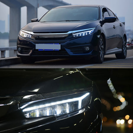 TT-ABC - New Accessories for 2016-2021 Honda Civic Headlights Assembly Sedan Hatchback Coupe 10th Gen Sport Led Headlight-Honda-TT-ABC-TT-ABC