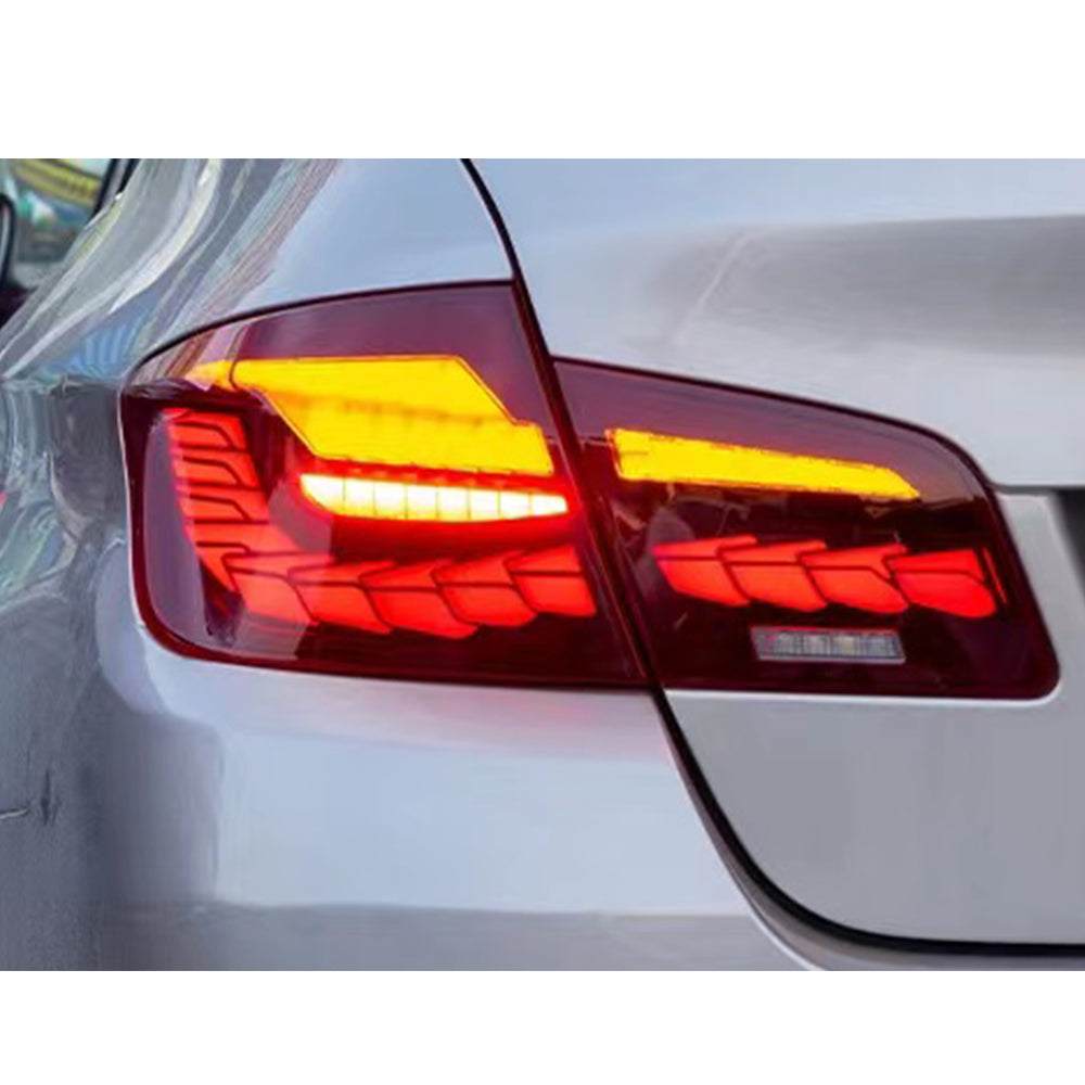 TT-ABC - New Tail Lights For BMW 5 Series F10 F18 Led Tail Lights (Smoked/Red)-BMW-TT-ABC-TT-ABC