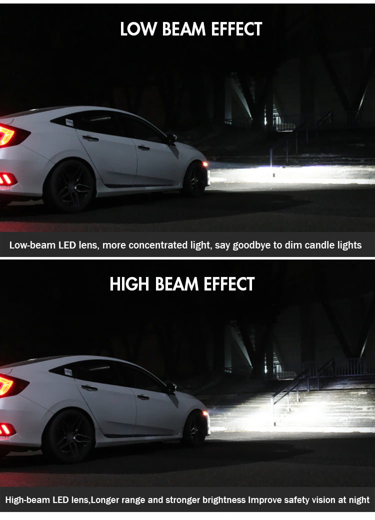 TT-ABC- Headlights For 2016 - 2021 Honda Civic LED Start Animation Front Lamp-Honda-TT-ABC-71*33*61-TT-ABC
