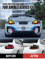 TT-ABC - LED Tail Lights For BMW 2-Series & M2 V2 F22|F23|F87 GTS style OLED sequential Tail Lights-BMW-TT-ABC-TT-ABC