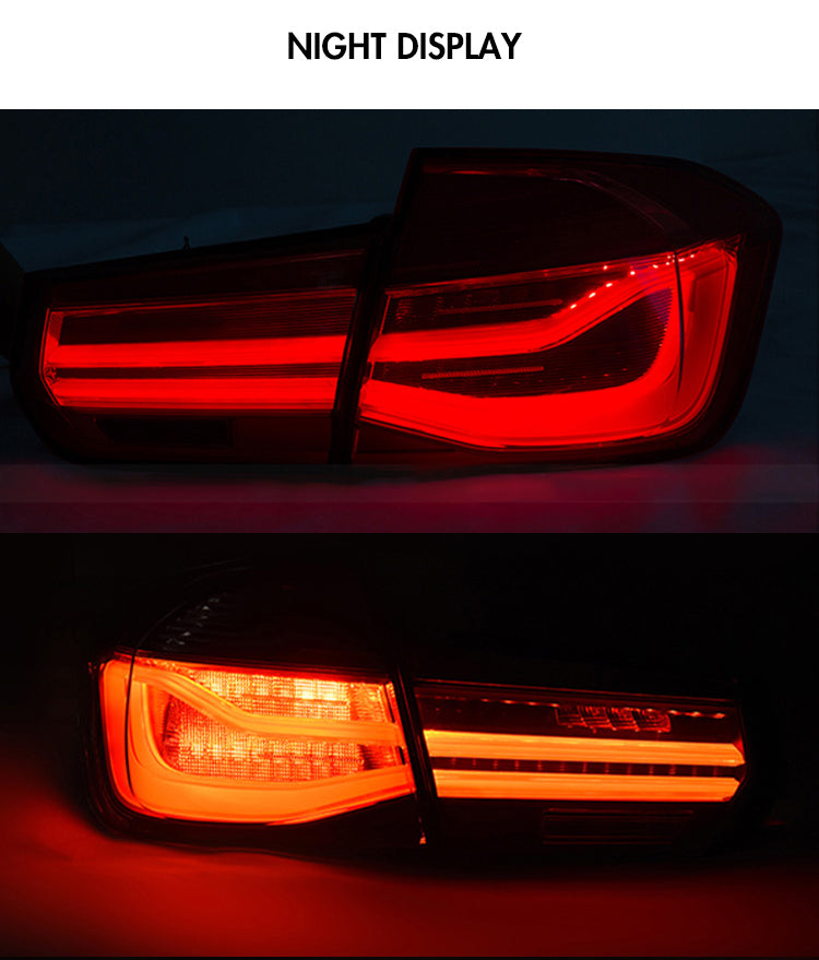 TT-ABC - LED Sequential Tail Lights For BMW F30 F35 320i 328i 335i 2013-2018 (Smoked/Red)-BMW-TT-ABC-TT-ABC