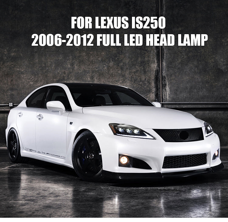 Para 2006-2012 Lexus is250c is350c, 2008-2014 Lexus ISF faros con señal de giro secuencial proyector (ámbar)