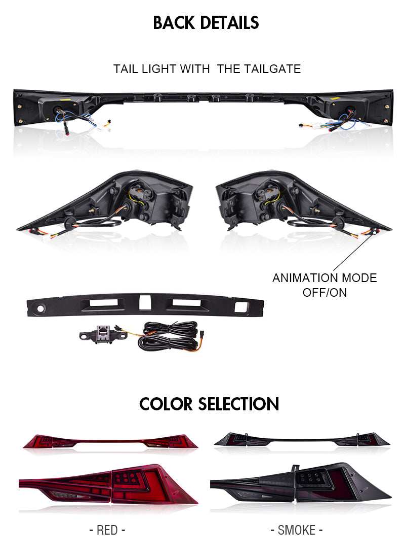 TT-ABC - LED Tail Light For 2014-2020 Lexus IS250 IS300 IS350 IS500 isf 200t Tail lights-Lexus-TT-ABC-TT-ABC