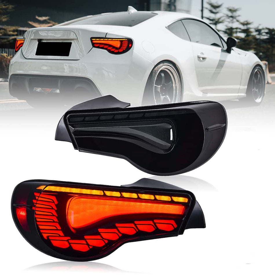 For 2012-2020 Toyota 86 Tail Lights GT86 2013-2020 Subaru BRZ Tail Light Scion Taillights Assembly(Smoke)