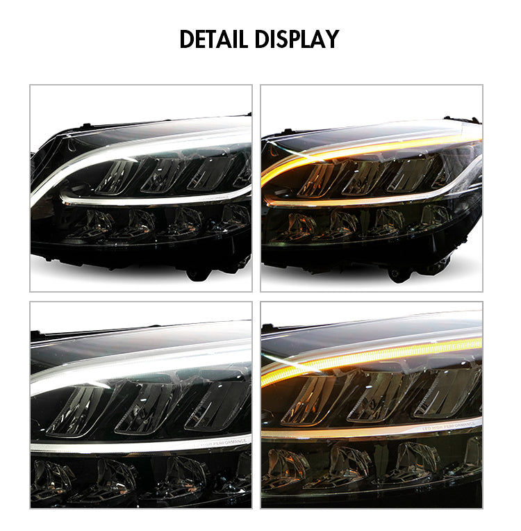 TT-ABC - LED Headlights For Benz W205 C180 C200 C-Class 2018-2020 DRL Front Lamp Assembly-Mercedes-Benz-TT-ABC-73.5*72*39.5-TT-ABC