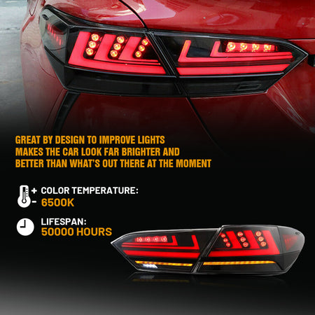 TT-ABC - New Accessories for 2018-2021 8th Gen Toyota Camry Tail Light Assembly SE XSE LE Lexus Style-Toyota-TT-ABC-TT-ABC